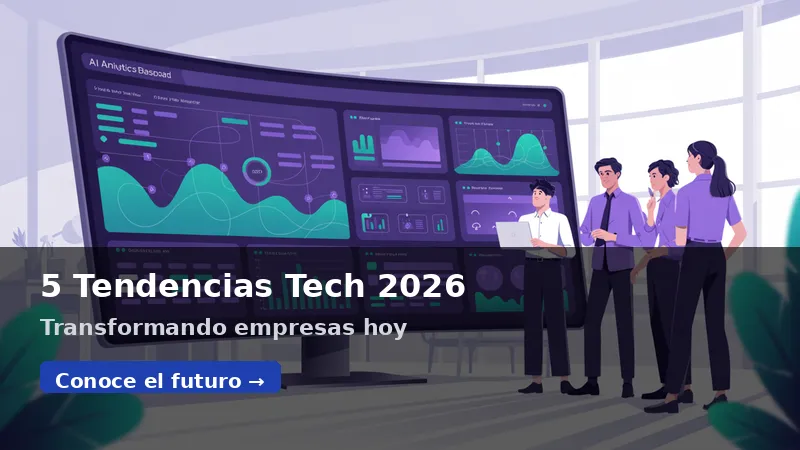 Equipo profesional analizando dashboards de IA y analytics